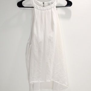 Cream Flowy Sheer Top